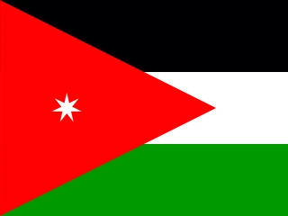 Jordan flag, representative of Arabic Jordanian — document translation services