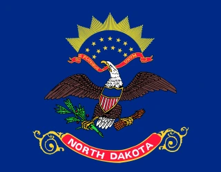 North Dakota flag — document translation services