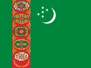 Turkmenistan flag, representative of Turkmen — document translation services